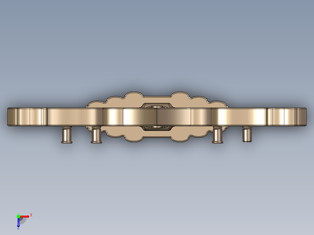 毛笔架（汉语言文学）俯视图