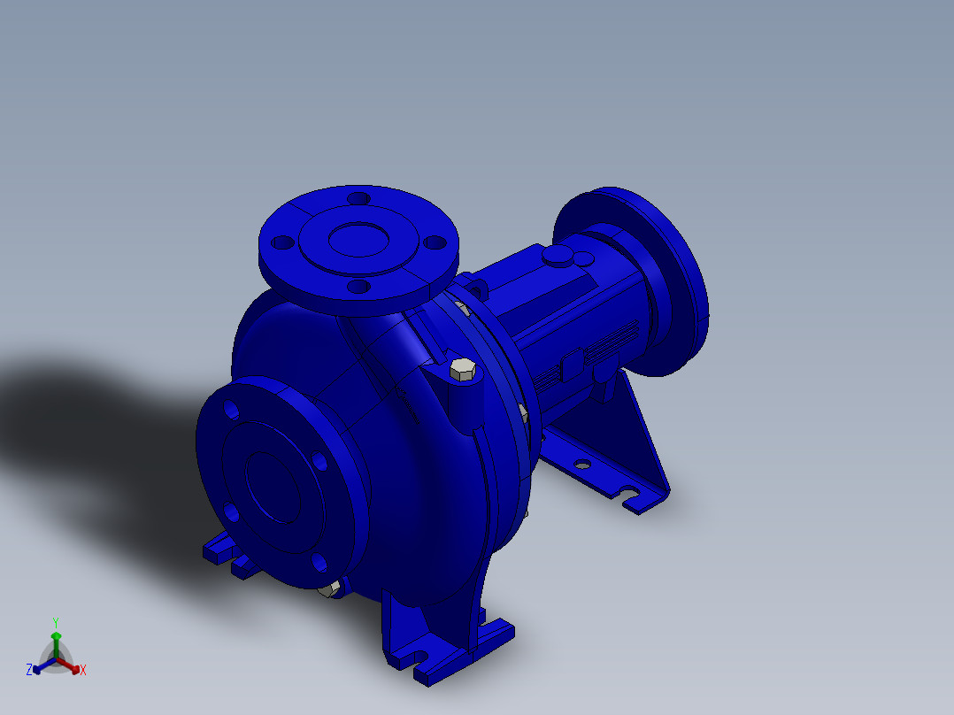真空泵 NSC_50-200_pn16主视图