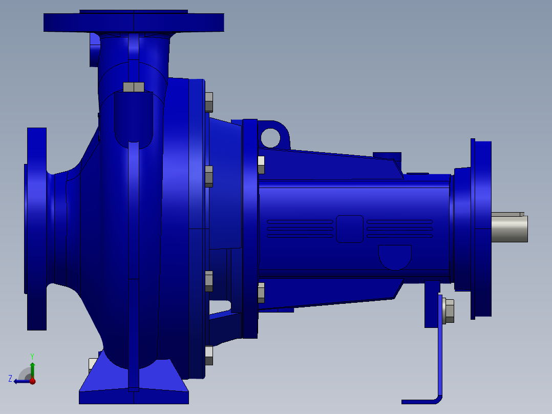 真空泵 NSC_50-200_pn16右视图