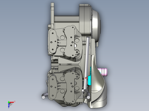 喇叭罩安装 +T-Rex 车架滑块左侧俯视缩略图