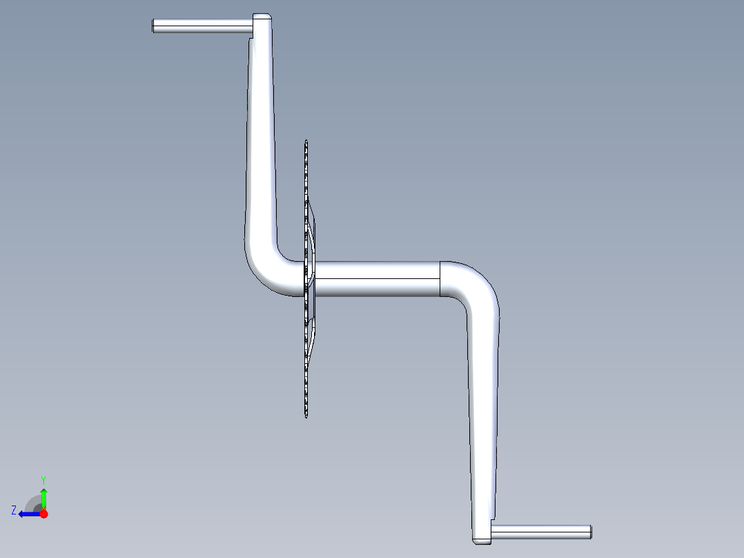 A0003913-自行车曲柄组右视图