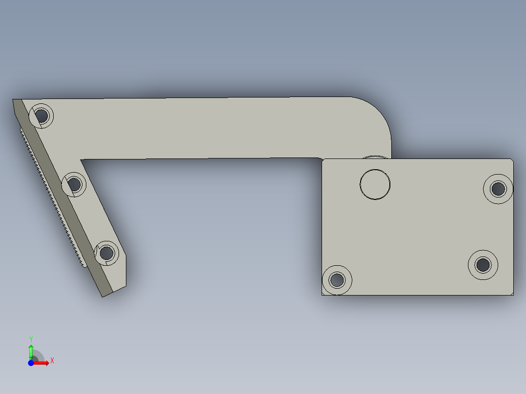 HE分层摆动锯齿机构ASMHR前视图