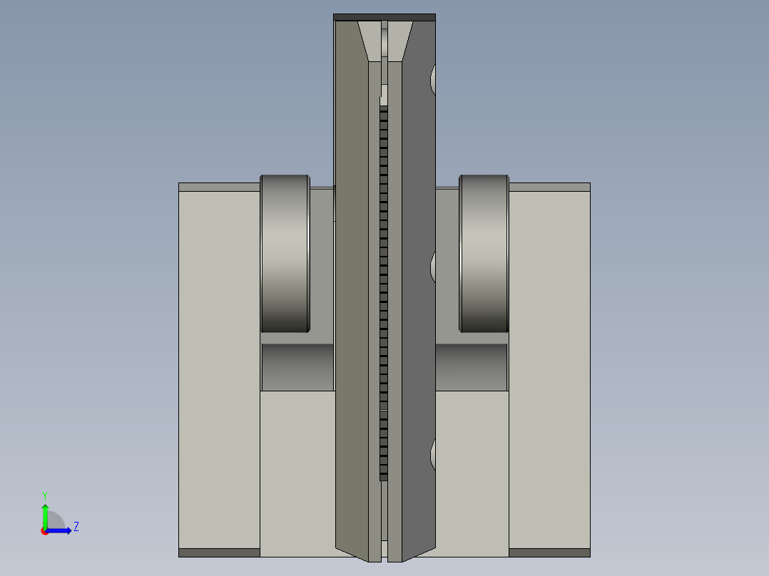 HE分层摆动锯齿机构ASMHR左视图