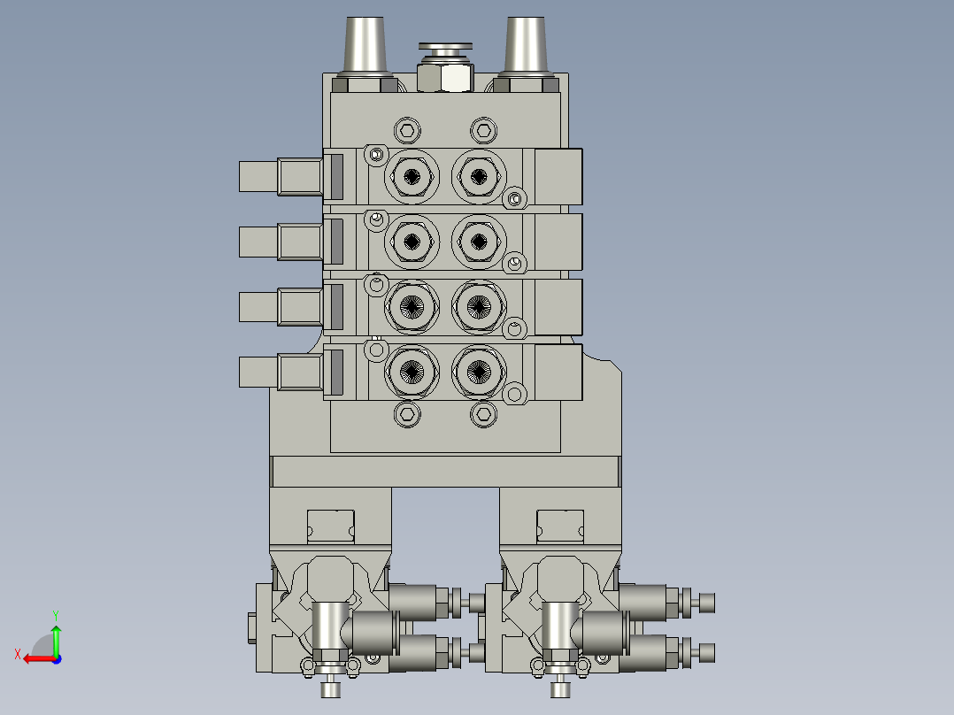 下料夹爪组件后视图