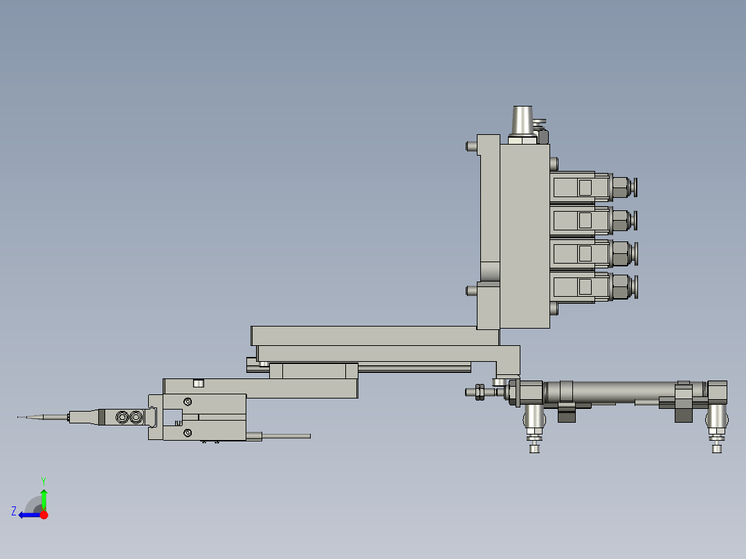 下料夹爪组件右视图