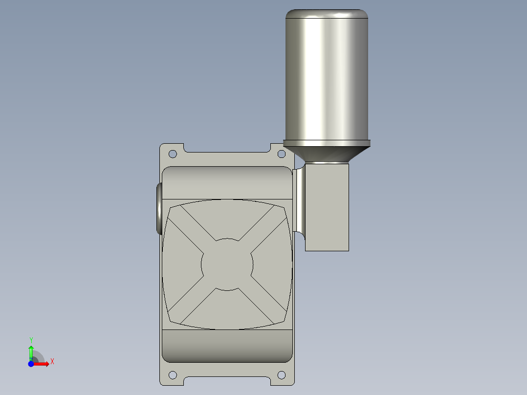 回转电机减速机WPEDX80-147-15)前视图