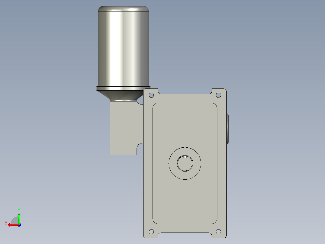 回转电机减速机WPEDX80-147-15)后视图