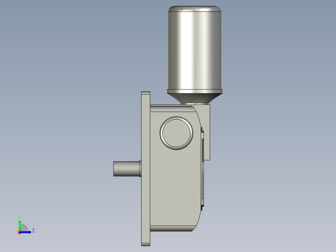 回转电机减速机WPEDX80-147-15)左视图