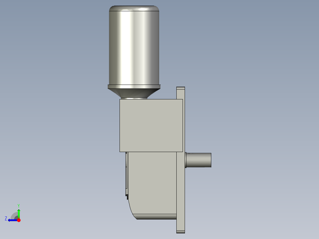 回转电机减速机WPEDX80-147-15)右视图