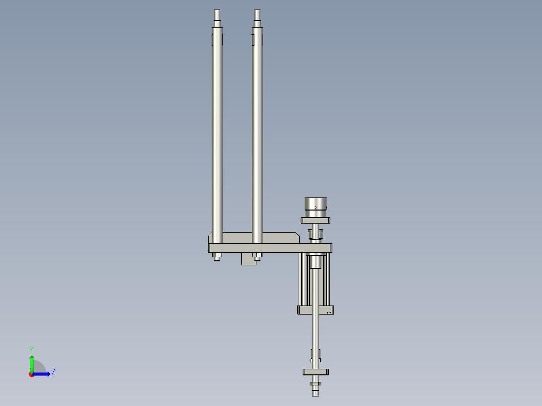 SYSB-NX1832-02卷簧盖铆压机构左视图