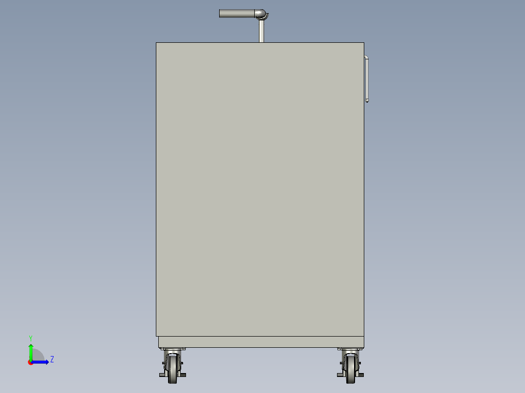 土豆块的前处理设备左视图