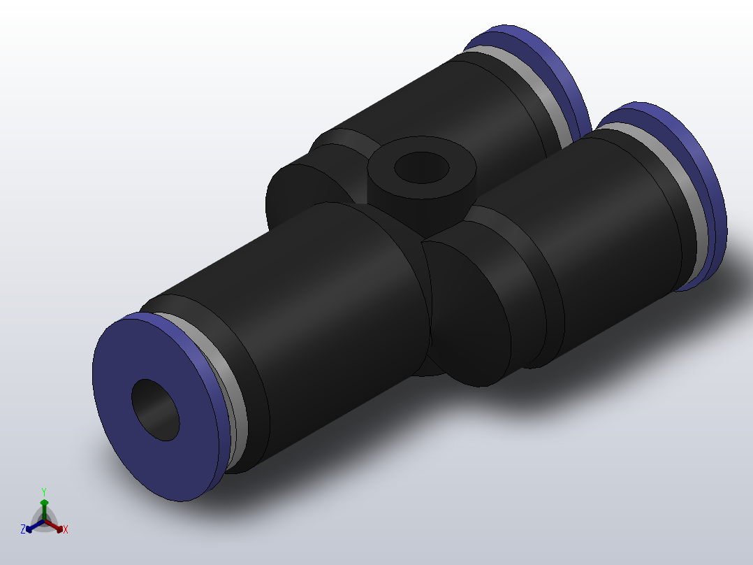 PY塑料Y三通[PY5╱32]主视图