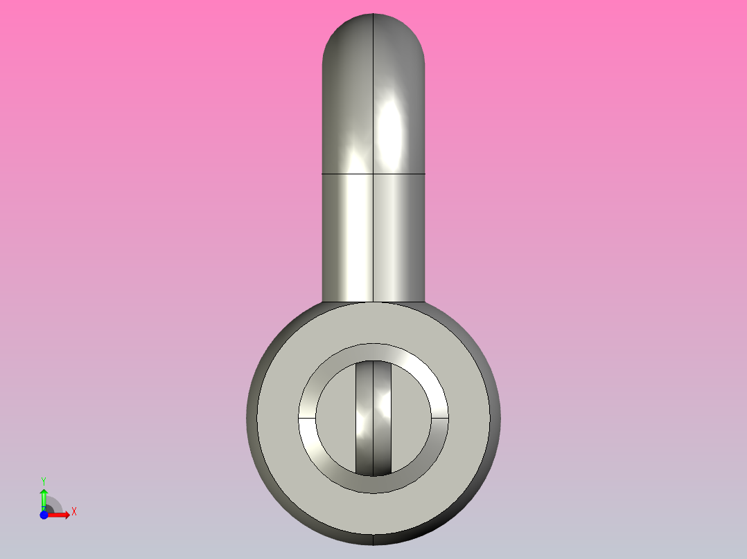 JB标准-起重用D型卸扣M9前视图