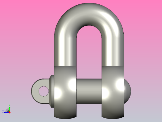 JB标准-起重用D型卸扣M9右视缩略图