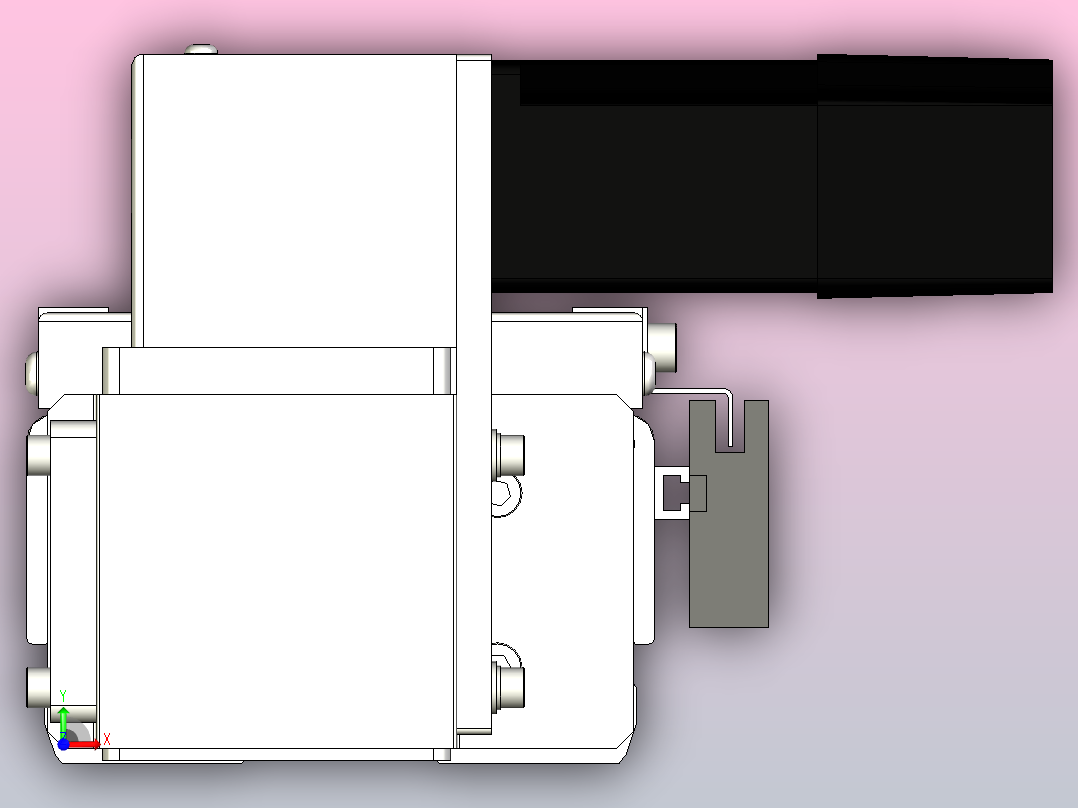 ECB10-500-LU直线模组前视图