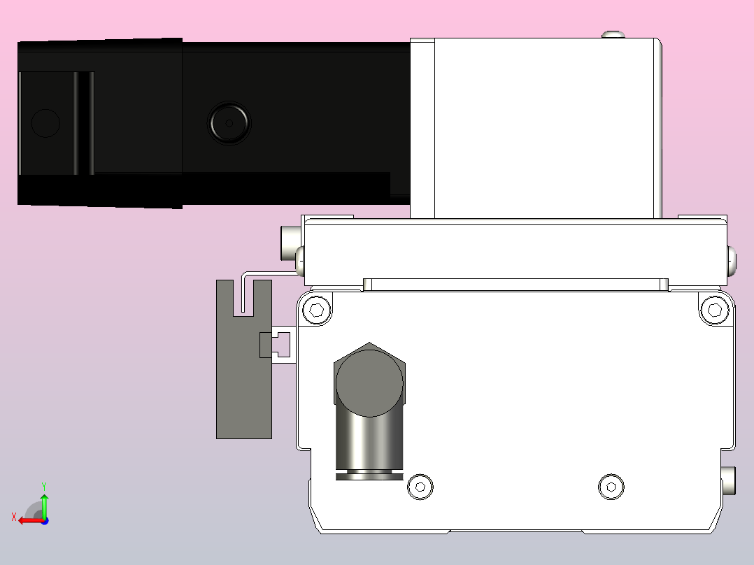 ECB10-500-LU直线模组后视图