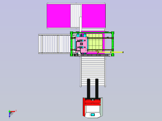 纸箱自动化码垛线设计俯视缩略图
