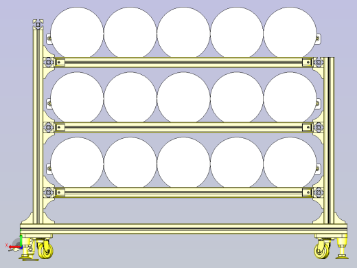 一款绕线圈储料器3D模型后视缩略图