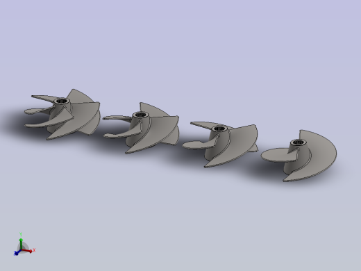喷水推进器叶轮SolidWorks设计JX5