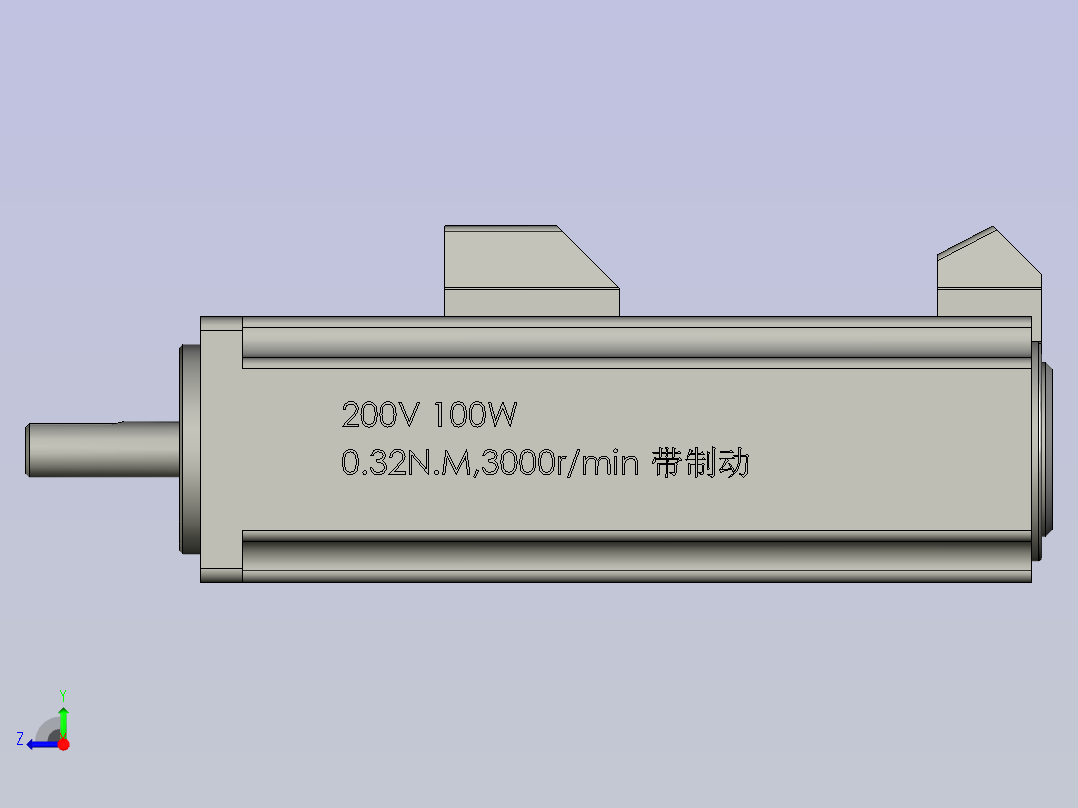 松下伺服MSMD012PD-100W-20右视图