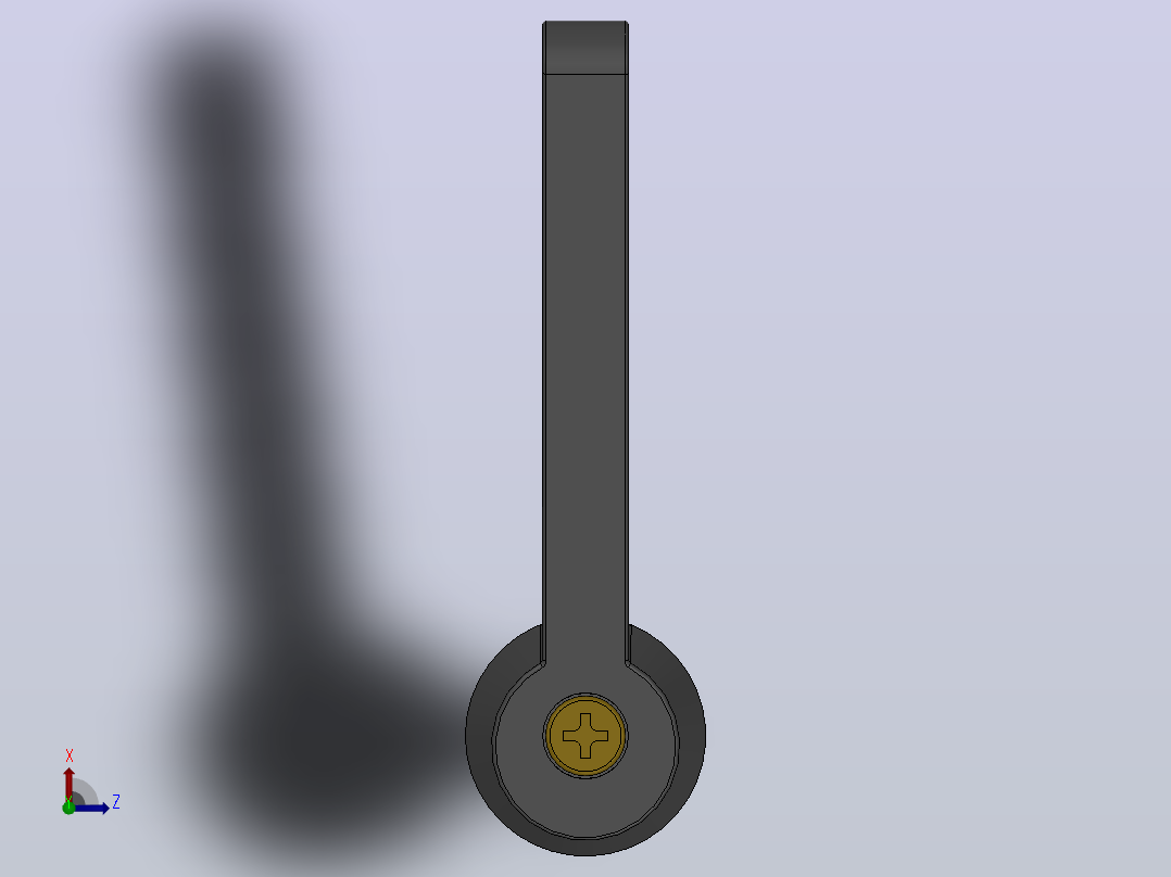 HY8310-12-2-B-5、6可调位紧定手柄[HY8310.12-2＼BM6×50×32]俯视图