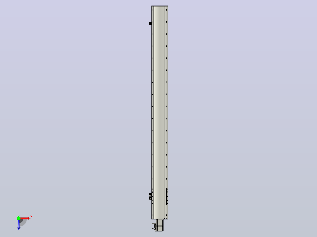 MT136BS半封闭丝杆滑台[MT136BS.L#.1450.BC.P40.C3]俯视图