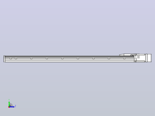 滚珠丝杠直线轴内置导轨TPA-GCR-150-2010C-L1100-MR-M75-N3左视缩略图