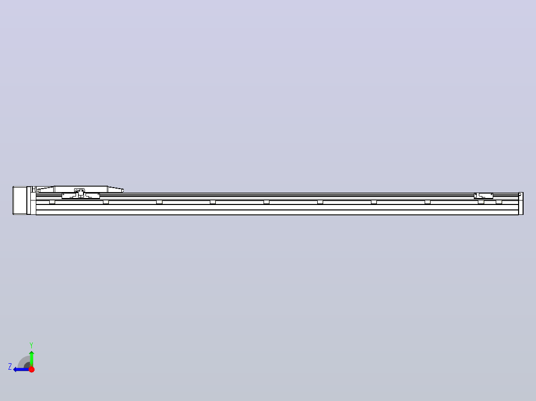 滚珠丝杠直线轴内置导轨TPA-GCR-150-2010C-L1100-MR-M75-N3右视图