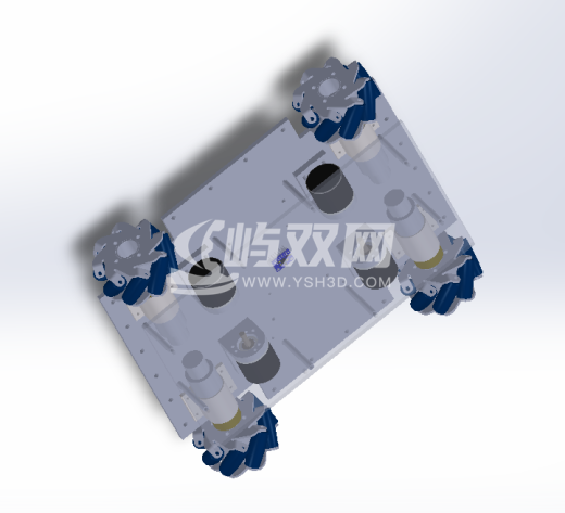 自动化导引车AGV麦克纳姆轮小车3D图缩略图