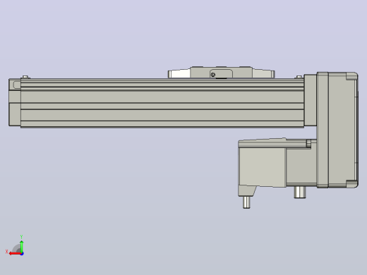 GTH4-L#-100-BM-M05-C3 GTH4内嵌式螺杆滑台 电机后折 TOYO模组后视缩略图