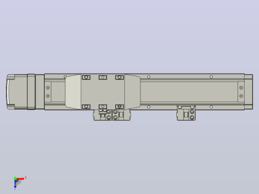 GTH4-L#-100-BM-M05-C3 GTH4内嵌式螺杆滑台 电机后折 TOYO模组俯视缩略图