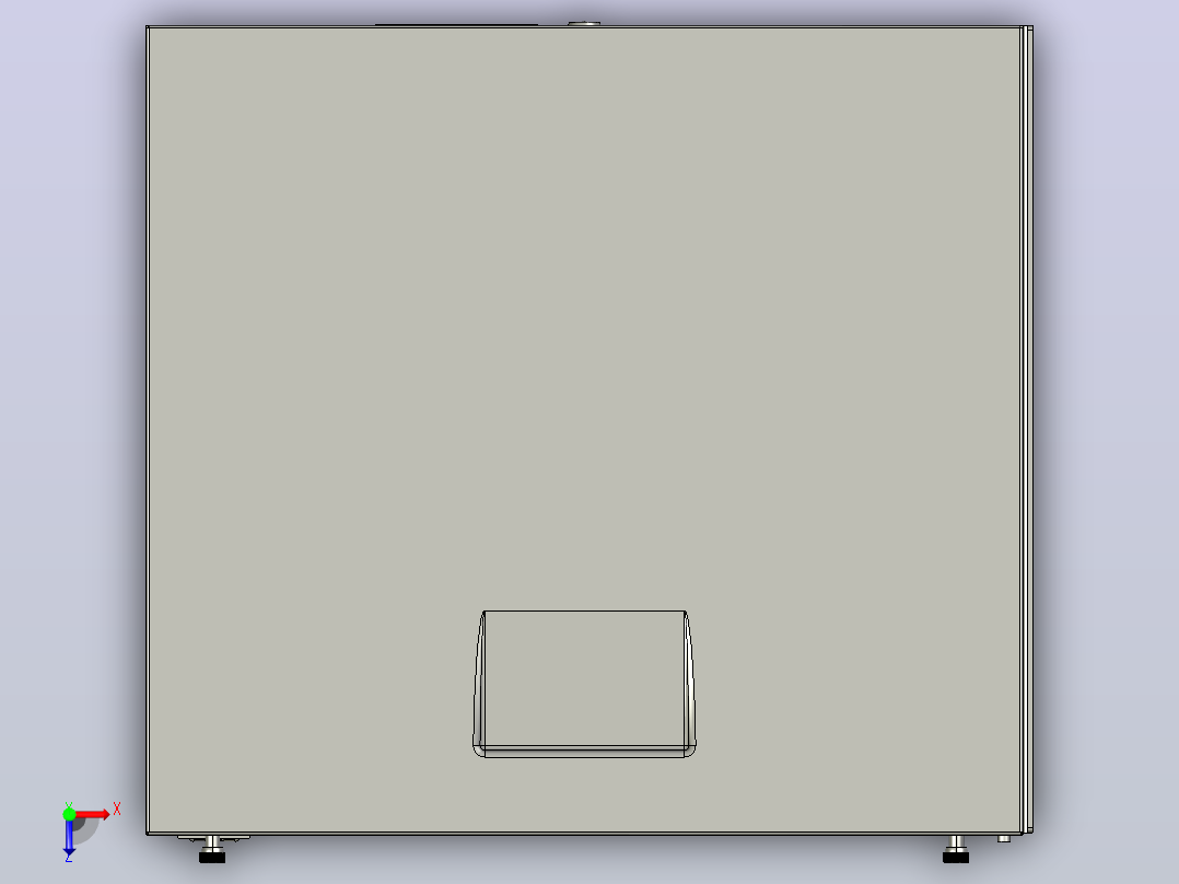 IPC350L-立放 工控机 IPC350俯视图