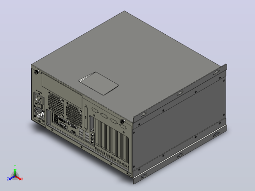 IPC350L-立放 工控机 IPC350正等轴测缩略图