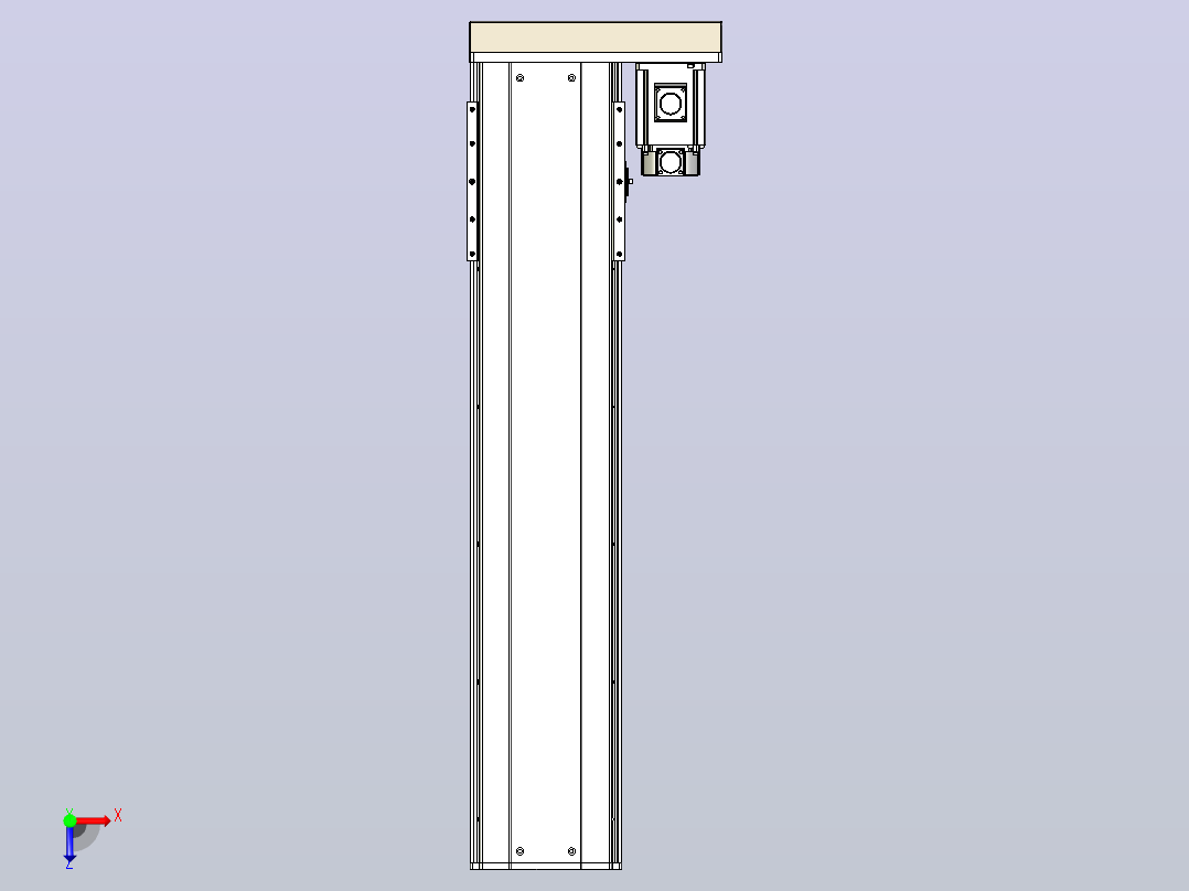 日规模组半封闭丝杆TPA-HNR-220D-3210C-L800-ML-C-P1K-N3俯视图