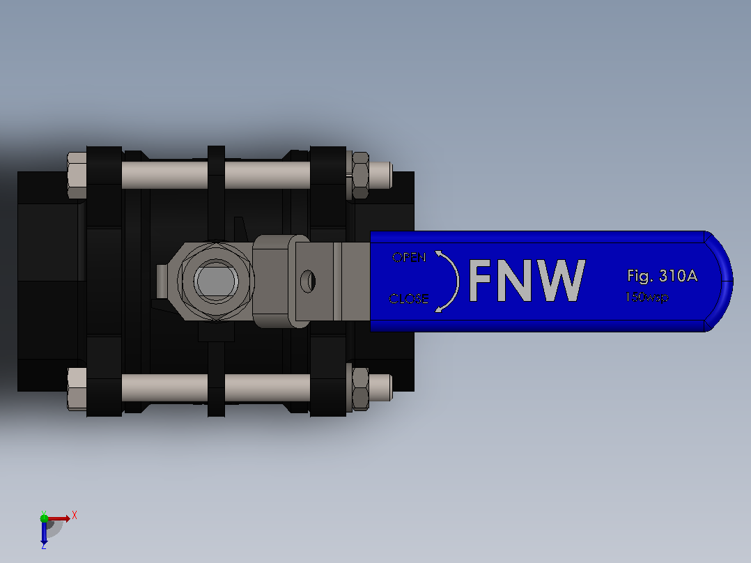 阀门、过滤器FNW-FNW311ASWK俯视图