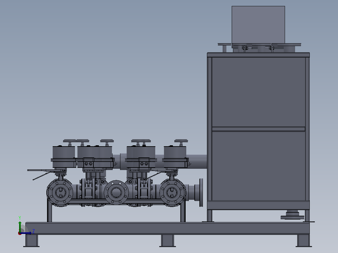 进给泵站设计左视图