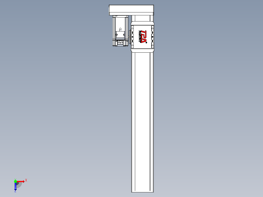 滚珠丝杠直线轴带导轨全封闭TPA-HCR-85D-1610C-L500-MR-Y-P20-N3俯视图