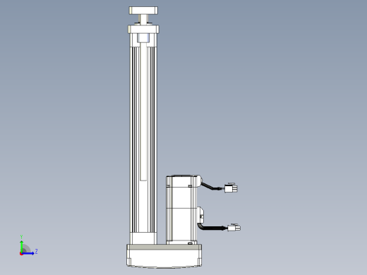 轻载电动缸TPA-ESR40-1210C-L250-MR-QDX-W-P40-C3左视缩略图