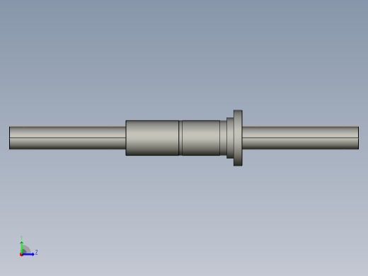 CMFZD10032-5滚珠丝杆3D模型左视缩略图