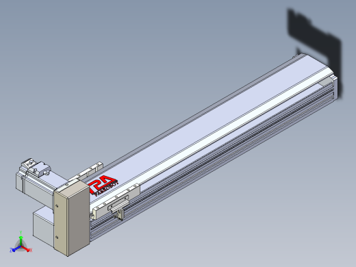 皮带直线轴半封闭可选导轨TPA-HNB-120D-110-L500-RU-C-P40-N3主视缩略图
