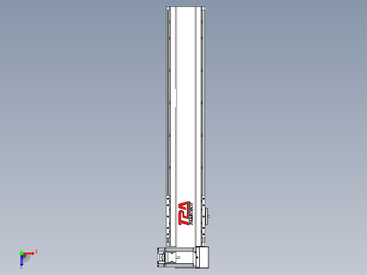 皮带直线轴半封闭可选导轨TPA-HNB-120D-110-L500-RU-C-P40-N3俯视缩略图