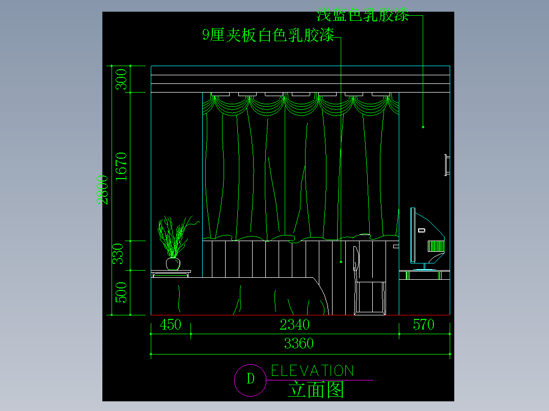 家装类CAD土块(二)-FH01126D