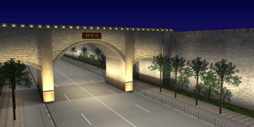 人行天桥CAD设计图纸建筑图施工图桥梁设计拱桥过街天桥素材缩略图