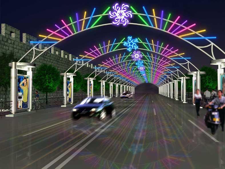 人行天桥CAD设计图纸建筑图施工图桥梁设计拱桥过街天桥素材