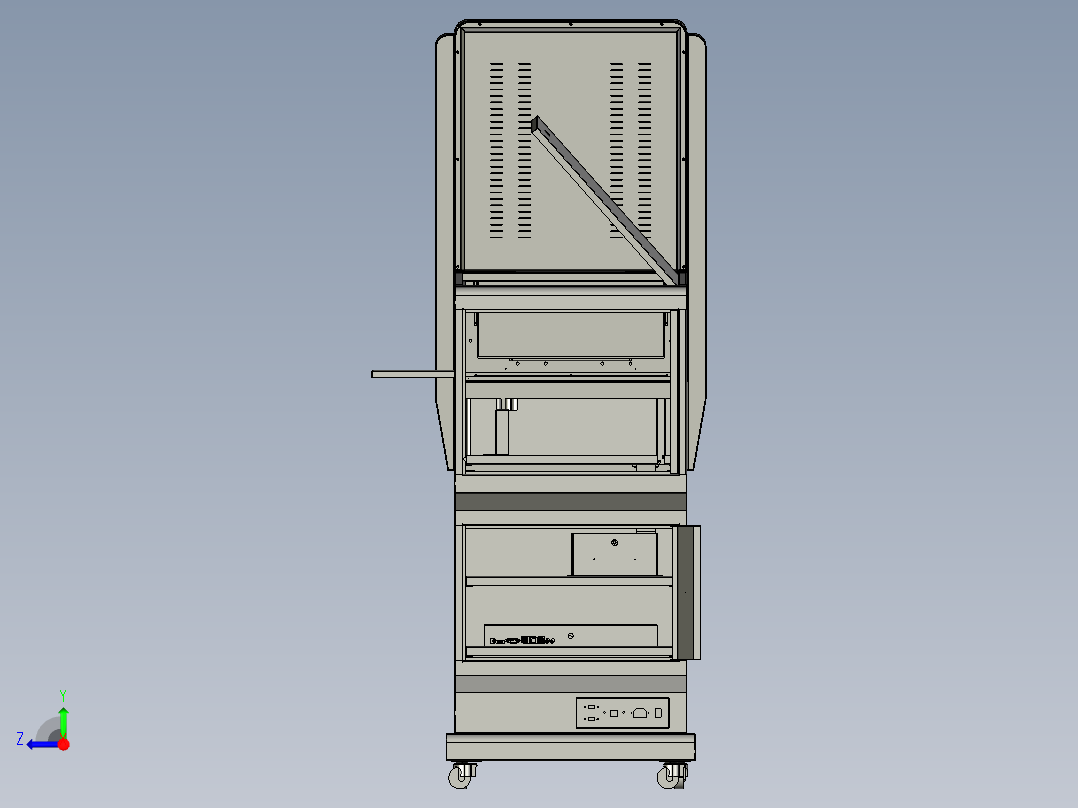 微信打印机右视图