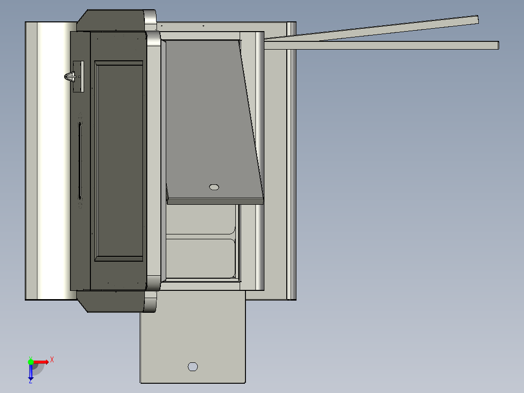 微信打印机俯视图