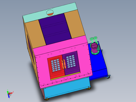 CNC数控磨床钣金外壳3d图纸 数控机床钣金外壳3d图纸三维模型