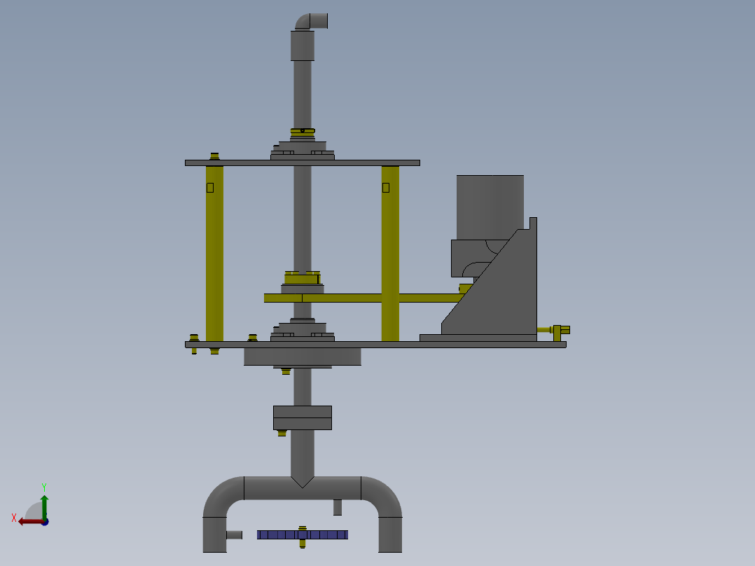 M5 旋转式零件清洗组件后视图