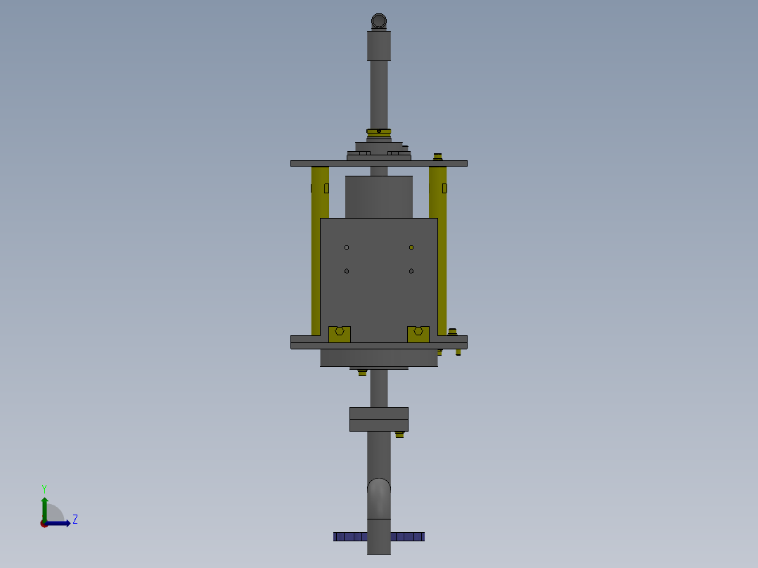 M5 旋转式零件清洗组件左视图