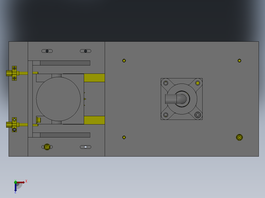 M5 旋转式零件清洗组件俯视图